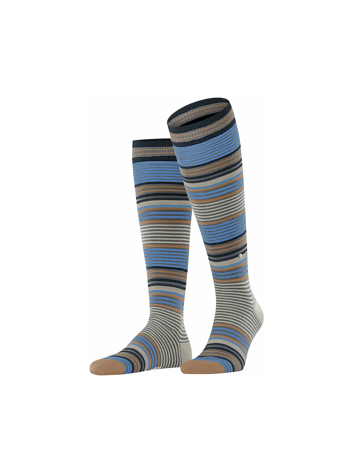 BURLINGTON | Herren Kniestrümpfe STRIPE 40-46 dark grey | 